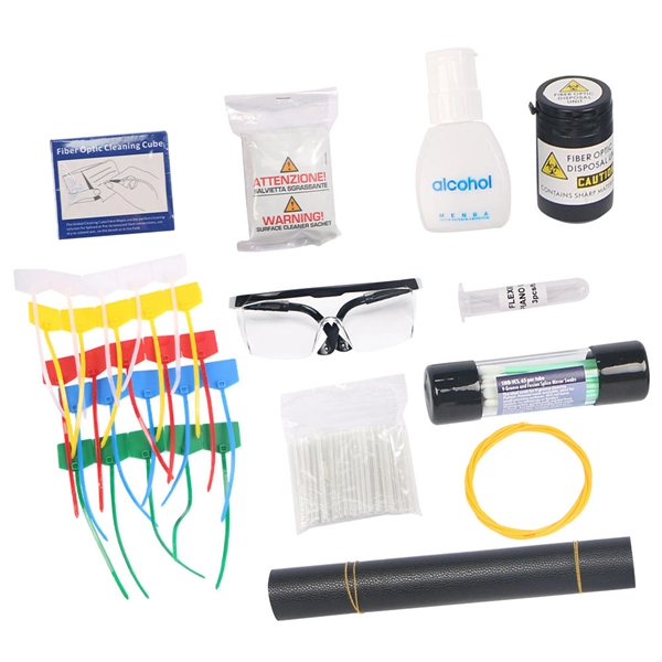 How to connect a single-mode fiber optic cable with three types of network cables