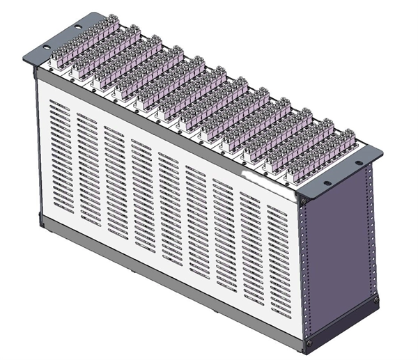 How to lay fiber optic cables in a vertical cable tray