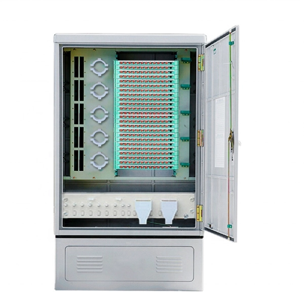 Fiber optic round head to 2 square heads