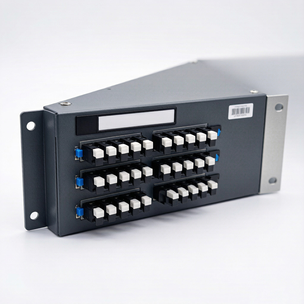 Wall-mount fiber termination box